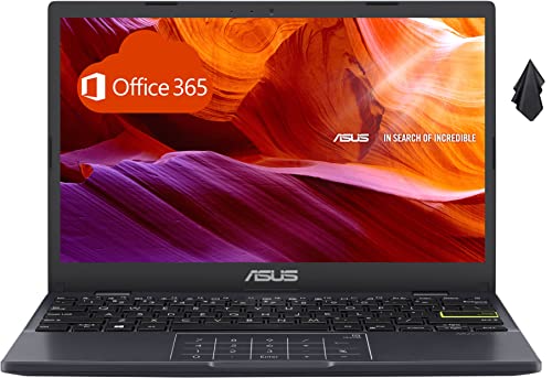 ASUS 2022 Vivobook Go 11.6" Ultra-Thin Light Business Student Laptop Computer, Intel Celeron N4020 Processor, 12Hours Battery, Win11S+1 Year Office 365 Personal, Black (320GB Storage)