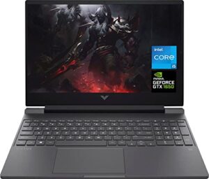 hp victus gaming laptop 2023 newest, 15.6″ fhd 144 hz display, 12th gen intel core i5-12450h, 16gb ram, 512gb ssd, nvidia geforce gtx 1650 graphics, wi-fi 6, windows 11 home, bundle with cefesfy