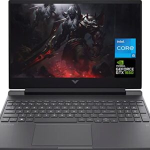 HP Victus Gaming Laptop 2023 Newest, 15.6" FHD 144 Hz Display, 12th Gen Intel Core i5-12450H, 16GB RAM, 512GB SSD, NVIDIA GeForce GTX 1650 Graphics, Wi-Fi 6, Windows 11 Home, Bundle with Cefesfy