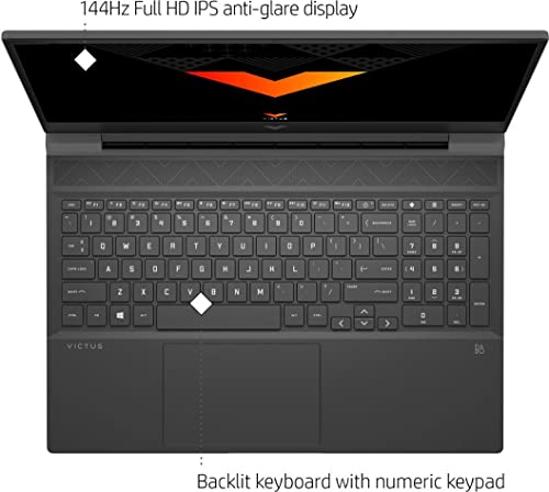 HP Victus Gaming Laptop 2023 Newest, 15.6" FHD 144 Hz Display, 12th Gen Intel Core i5-12450H, 16GB RAM, 512GB SSD, NVIDIA GeForce GTX 1650 Graphics, Wi-Fi 6, Windows 11 Home, Bundle with Cefesfy