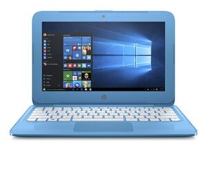 hp stream 11 11.6 inch flagship high performance laptop (intel celeron n3050 1.6ghz, 4gb ram, 32gb solid state drive, windows 10 home) blue (renewed)