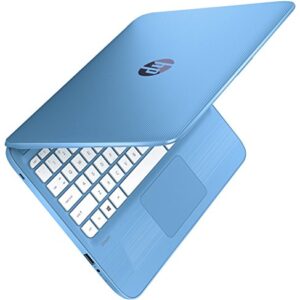 HP Stream 11 11.6 inch Flagship High Performance Laptop (Intel Celeron N3050 1.6GHz, 4GB RAM, 32GB Solid State Drive, Windows 10 Home) Blue (Renewed)