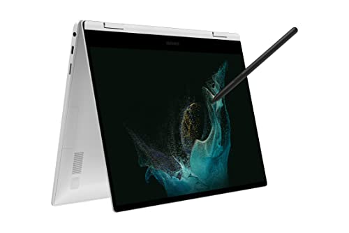 SAMSUNG 15.6" Galaxy Book2 Pro 360 Laptop Computer Intel i5 - 1240P/ 16GB / 256GB, Windows 11 Pro , 12th Gen Intel Core Processor, Evo Certified, 2022 Model, NP954QED-KJ1US, Silver