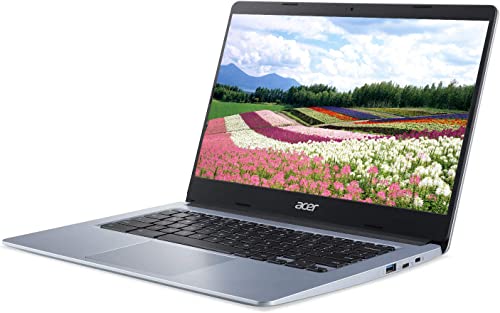 Acer 2022 14 inch HD Touchscreen ThinLight Chromebook, Intel Celeron N4000(UP to 2.6GHz), 4GB RAM, 64GB eMMC, WiFi 5, Webcam, Type-A&C, Up to 12 Hours Battery Life, Chrome OS, w/ CUE Accessories