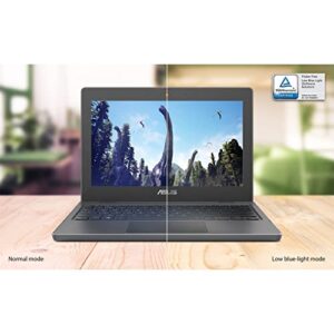 ASUS Student Laptop, 12 inch IPS Anti-Glare Eye-Care HD Display, Intel Celeron N4500, Military-Grade Durability, Wi-Fi 6, Ethernet Port, Long Battery Life, Windows 10 Pro (4GB RAM | 128GB SSD)