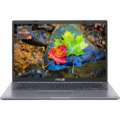 ASUS Vivobook 14 Laptop, 14" HD Screen, AMD Ryzen 3 3250U, 12GB RAM, 512GB PCIe SSD, HDMI, USB Type-C, Wi-Fi, Windows 11 Home, Slate Grey