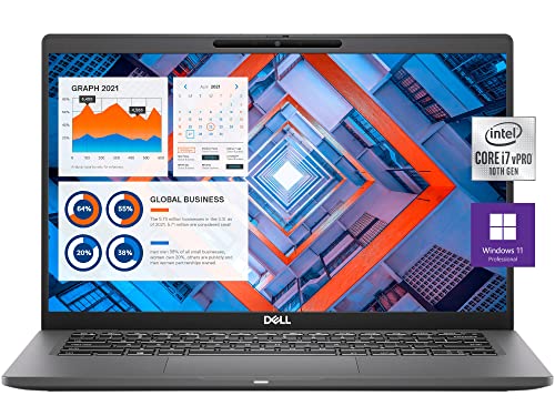 Dell Latitude 7410 Business Laptop, 14" FHD LED-Backlit Display, i7-10610U vPro, 32GB RAM, 1TB SSD, IR Camera, Backlit Keyboard, Fingerprint Reader, WiFi 6, Thunderbolt, NFC, Win 11 Pro