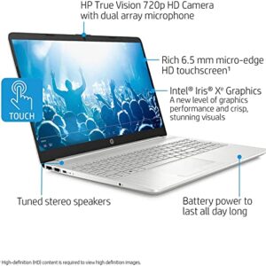 HP Laptop 15.6 HD Touchscreen for Business 2022, Intel Core i5-1135G7 (Beat i7-1065G7), 16GB RAM, 512GB SSD, Backlit Keyboard, HDMI, WiFi, Webcam, Windows 10 + CUE Accessories, Silver