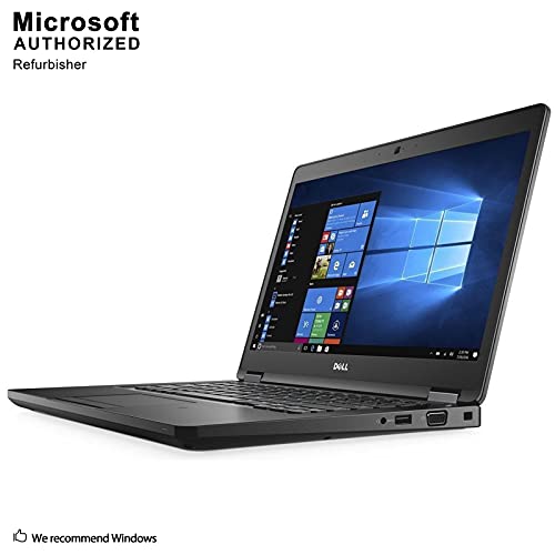 Dell Latitude 5480 Laptop, 14 Inch HD Anti-Glare Non-Touch Display, Intel Core 7th Generation i5-7300U, 8 GB DDR4, 256 GB SSD, Windows 10 Pro (Renewed)