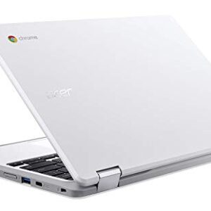 Acer Chromebook Spin 11 Convertible Laptop, Celeron N3350, 11.6 Inches HD Touch, 4GB DDR4, 32GB Storage, Wacom EMR Pen, Pearl White, CP511-1HN-C7Q1