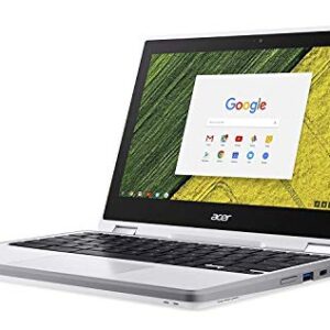 Acer Chromebook Spin 11 Convertible Laptop, Celeron N3350, 11.6 Inches HD Touch, 4GB DDR4, 32GB Storage, Wacom EMR Pen, Pearl White, CP511-1HN-C7Q1