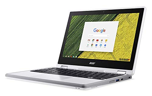 Acer Chromebook Spin 11 Convertible Laptop, Celeron N3350, 11.6 Inches HD Touch, 4GB DDR4, 32GB Storage, Wacom EMR Pen, Pearl White, CP511-1HN-C7Q1