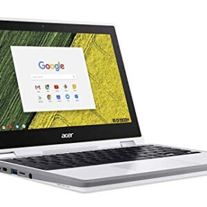 Acer Chromebook Spin 11 Convertible Laptop, Celeron N3350, 11.6 Inches HD Touch, 4GB DDR4, 32GB Storage, Wacom EMR Pen, Pearl White, CP511-1HN-C7Q1