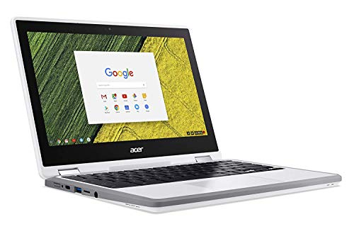 Acer Chromebook Spin 11 Convertible Laptop, Celeron N3350, 11.6 Inches HD Touch, 4GB DDR4, 32GB Storage, Wacom EMR Pen, Pearl White, CP511-1HN-C7Q1