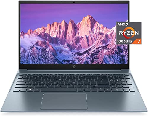 HP 2022 Newest Pavilion 15.6" FHD 1080P IPS Laptop, 8-Core AMD Ryzen 7-5700U(Up to 4.3GHz, Beat i7-1180G7), 32GB RAM, 1TB NVMe SSD, Numpad, HDMI, WiFi, USB-A&C, Fast Charge, Audio by B&O, Win11