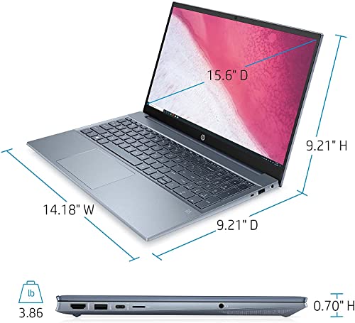 HP 2022 Newest Pavilion 15.6" FHD 1080P IPS Laptop, 8-Core AMD Ryzen 7-5700U(Up to 4.3GHz, Beat i7-1180G7), 32GB RAM, 1TB NVMe SSD, Numpad, HDMI, WiFi, USB-A&C, Fast Charge, Audio by B&O, Win11