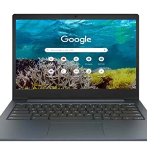 Lenovo Chromebook Ideapad 3 Business Laptop in Abyss Blue Intel Celeron up to 2.8GHz 4GB DDD4 RAM 64GB eMMC 14in HD LCD Web Cam Chrome OS Gigabit WiFi (Renewed)