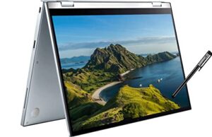 2022 asus chromebook flip c433 14” ips fhd 2-in-1 touchscreen (intel core m3-8100y, 8gb ram, 64gb emmc, stylus) convertible home & business laptop, webcam, 2 x usb-c, ist pen, chrome os