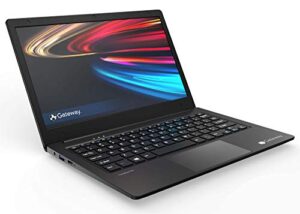 gateway 14.1″ ultra slim notebook, fhd, intel celeron, dual core, 4gb 64gb, tuned by thx audio, mini hdmi, cortana, 1mp webcam, windows 10 s, black (renewed)