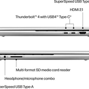 HP 2022 Envy X360 2-in-1 15.6" FHD Touchscreen Laptop, Intel Evo Platform Core i7 1255U, 64GB RAM, 2TB PCIe SSD, Backlit Keyboard, Intel Iris Xe Graphics, Windows 11 Pro, Silver, 32GB USB Card