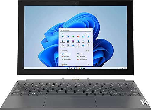 2022 Newest Lenovo Tablet Duet 3i | 10.3 inch FHD Touchscreen | Intel Celeron N4020 | 4G Memory | 64GB eMMC | Windows 11 S | Keyboard Included, Gray