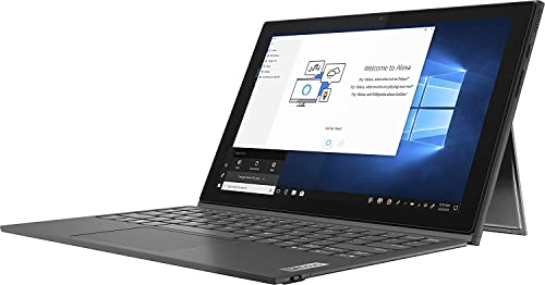 2022 Newest Lenovo Tablet Duet 3i | 10.3 inch FHD Touchscreen | Intel Celeron N4020 | 4G Memory | 64GB eMMC | Windows 11 S | Keyboard Included, Gray