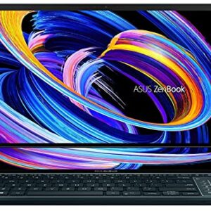 ASUS ZenBook Pro Duo 15 UX582 15.6" FHD OLED Touchscreen (Intel 14-Core i7-12700H, 16GB DDR5 RAM, 1TB SSD, GeForce RTX 3060 6GB) Business Laptop, ScreenPad Plus, Backlit, IST HDMI, Stylus, Win 11 Pro