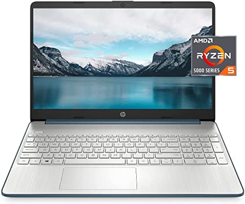 HP 15 Business Laptop Computer, AMD Ryzen 5 5500U, 15.6" FHD Display, Windows 11 Pro, 16GB RAM, 512GB SSD, SD Card Reader, Fast Charge, AC Smart pin, 32GB Durlyfish USB Card