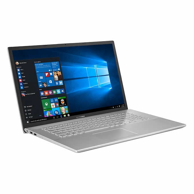 ASUS (Renewed) VivoBook 17 Business Laptop 17.3" FHD Anti-Glare LED Display Intel Quad-Core i5-1035G1 Processor 16GB RAM 512GB SSD Intel UHD Graphics Backlit Keyboard USB-C Win10 Silver + HDMI Cable