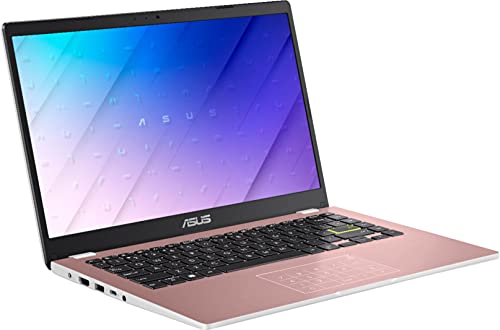 2022 ASUS 14" Thin Light Business Student Laptop Computer, Intel Celeron N4020 Processor, 4GB DDR4 RAM, 320 GB Storage, 12Hours Battery, Webcam, Zoom Meeting, Win11 + 1 Year Office 365, Rose Gold