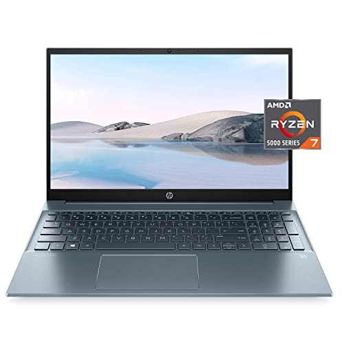 HP Pavilion 15.6" FHD IPS Laptop (2022 Model), 8-Core AMD Ryzen 7 5700U (Beats i9-10885H), 32GB RAM, 1TB NVMe SSD, Audio by B&O, Wi-Fi 6, Compact Design, Long Battery Life, Micro-Edge, Win11