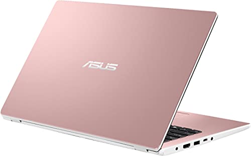 2022 ASUS 14" Thin Light Business Student Laptop Computer, Intel Celeron N4020 Processor, 4GB DDR4 RAM, 64 GB Storage, 12Hours Battery, Webcam, Zoom Meeting, Win11 + 1 Year Office 365, Rose Gold