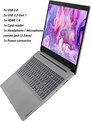 Lenovo 2022 ideapad 3 Laptop, 15.6 inch FHD Display, 11th Gen Intel Core i3 1115G4 Processor, 12GB RAM, 256GB PCIe SSD, HDMI, WiFi, Bluetooth, Webcam, Card Reader, Windows 11 Bundle with JAWFOAL