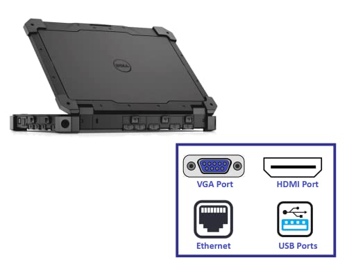 Dell Latitude Extreme Rugged 7214 FHD 1920 x 1080 Laptop PC Touchscreen 2 in 1 Intel Core i5-6300U 2.4Ghz Processor, 8GB DDR4 Ram, 512GB SSD, WiFi & Bluetooth, Windows 10 (Renewed)