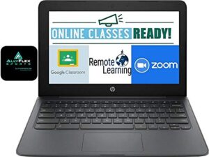 2022 newest hp chromebook 11.6″ hd laptop for business and student, intel celeron n3350, 4gb memory, 32gb emmc, webcam, usb-c, wifi , bluetooth, chrome os+allyflex mouspad