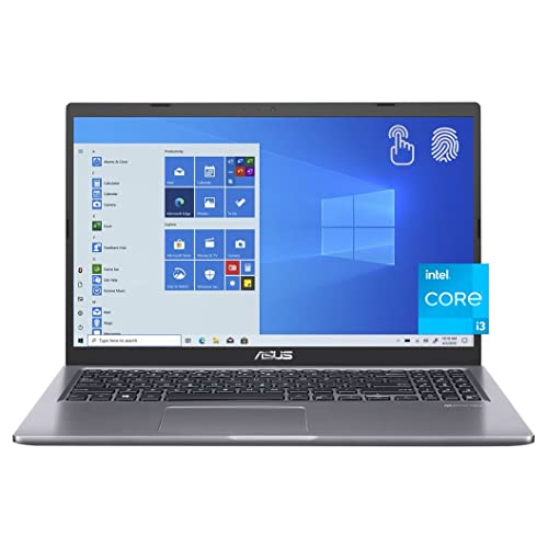 Asus Vivobook 15 15.6'' FHD Touchscreen Laptop, 11th Gen Intel Core i3-1115G4, 8GB RAM, 256GB PCIe SSD, USB-C, HDMI, Backlit Keyboard, FP Reader, Keypad, Webcam, WiFi, Win 11 Slate Gray