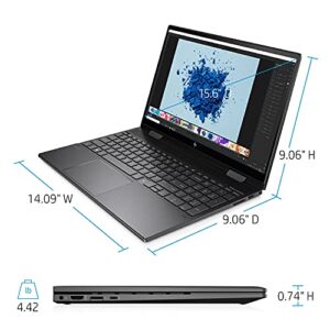 HP Envy x360 2-in-1 Flip Laptop, 15.6" Full HD Touchscreen, AMD Ryzen 7 5700U 8-Core Processor, 64GB RAM, 1TB PCIe SSD, Backlit Keyboard, Number Pad, Wi-Fi 6, Windows 11 Home, HP Stylus Pen Included