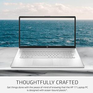 HP Laptops 17inch Touchscreen | Windows11 Laptop Computer | 17.3 Screen | AMD Ryzen 5 5625U | USB Type-C | Wireless AC Wi-Fi | Webcam | Lightweight | HDMI Cable (32GB RAM | 1TB PCIe SSD)