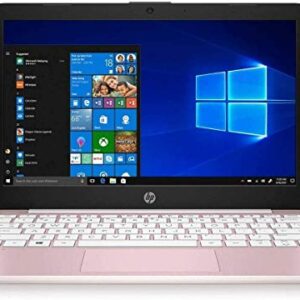 HP Diagonal HD Stream PC Laptop, Intel Celeron N4020 Processor, 4GB RAM, 64GB EMMC, 802.11ac, Bluetooth 4.2, HDMI, Windows 10 (Rose Pink), 11-11.99 inches (HP11ak)