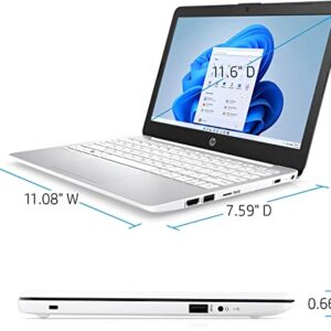 HP 2022 Stream 11 Laptop, Intel Quad Core Celeron N4120, 4 GB RAM, 64 GB Storage, 11.6” HD Anti-Glare Display, Windows 11, Long Battery Life, Thin & Portable, YSC Accessory, Includes Microsoft 365