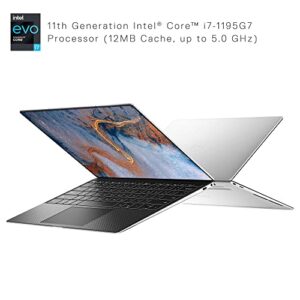 Dell XPS 13 9310 Touchscreen Laptop 13.4-inch UHD+ Thin and Light, Intel Core i7-1195G7, 16GB LPDDR4x RAM, 512G SSD, Intel Iris Xe Graphics, Windows 11 Home, 1-Year Preminum Support - Platinum Silver
