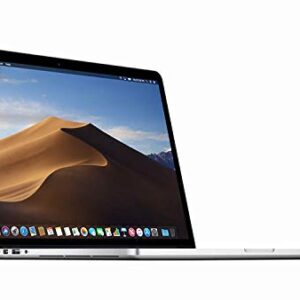 Mid 2015 Apple MacBook Pro with 2.5GHz Intel Core i7-4870HQ (15 inches, 16GB RAM, 512GB SSD) Silver (Renewed)