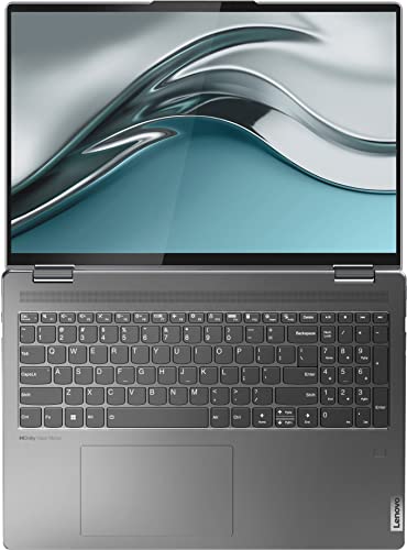 Lenovo Yoga 7i 2-in-1 16" 2.5K Touchscreen Premium Laptop, 12th Intel Evo Platform 12-Core i5-1240P, 8GB LPDDR5 RAM, 256GB SSD, Intel Iris Xe Graphics, Backlit KB, FP, Win11 H, W/Stylus Pen