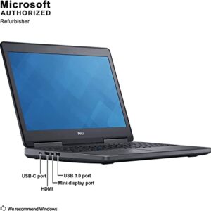 Dell Precision 7510 15.6" Laptop, Intel Core i7-6820HQ 2.7GHz, 32GB RAM, 512GB SSD, AMD Radeon R9 M375X 2G, Windows 10 Pro 64bit, Webcam (Renewed)