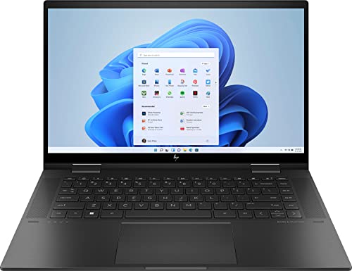 Newest HP Envy x360 2-in-1 Laptop, 15.6" Full HD Touchscreen, AMD Ryzen 5 5625U 6-Core Processor, 16GB RAM, 512GB SSD, Backlit Keyboard, HDMI, Webcam, Wi-Fi 6, Windows 11 Home, HP Stylus Pen Included