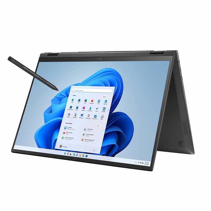 LG gram 16” 2in1 Lightweight Laptop, Intel® 12th Gen Core® i7 Evo™ Platform, Windows 11 Home, 16GB RAM, 512GB SSD, Black