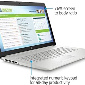 HP Light Thin Laptop, 17.3 Brightview Touchscreen, 6 Core AMD Ryzen 5 5500U 4GHz >i7 1065G7 , Type Silver HP 17 HP 17