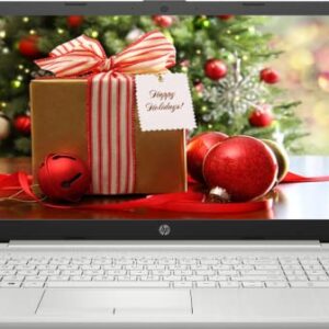 HP 15.6 Inch FHD 1080P Laptop, Intel Dual-Core i3-1115G4 up to 4.1GHz, 8GB DDR4 RAM, 256GB PCIe SSD, USB-C, HDMI, Wi-Fi,Ethernet, Fingerprint Reader, Webcam, Fast Charge, Win10 S + TiTac Card, Silver