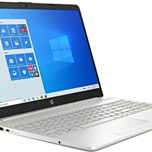 HP 15.6 Inch FHD 1080P Laptop, Intel Dual-Core i3-1115G4 up to 4.1GHz, 8GB DDR4 RAM, 256GB PCIe SSD, USB-C, HDMI, Wi-Fi,Ethernet, Fingerprint Reader, Webcam, Fast Charge, Win10 S + TiTac Card, Silver