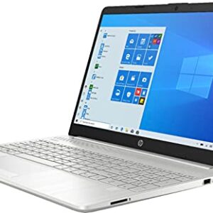 HP 15.6 Inch FHD 1080P Laptop, Intel Dual-Core i3-1115G4 up to 4.1GHz, 8GB DDR4 RAM, 256GB PCIe SSD, USB-C, HDMI, Wi-Fi,Ethernet, Fingerprint Reader, Webcam, Fast Charge, Win10 S + TiTac Card, Silver